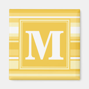 Monogram gult rand magnet