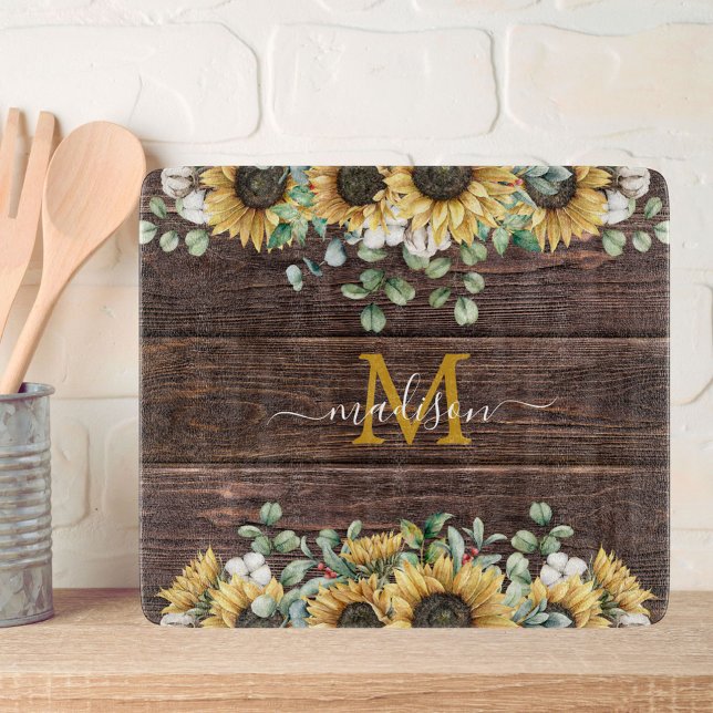 Monogram Gult Solros Eucalyptus Brown Wood (In situ)