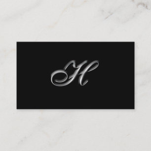 Monogram H-affärskort Visitkort