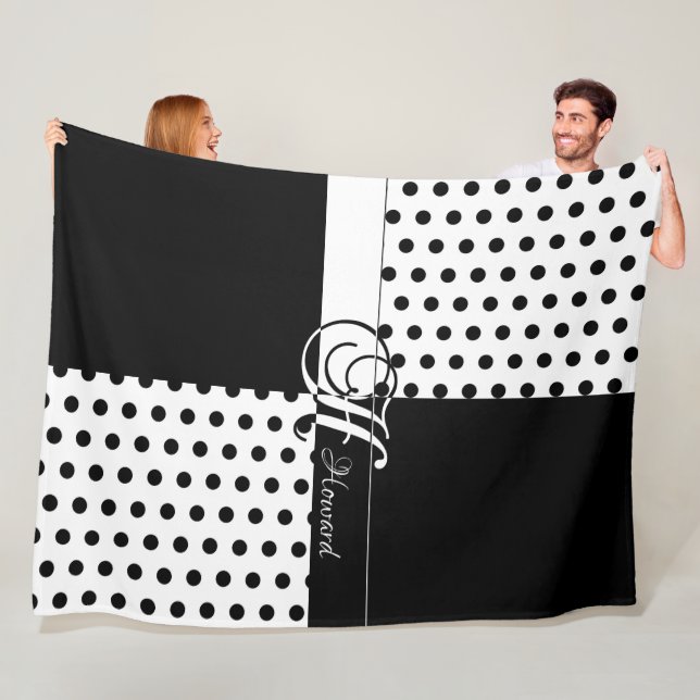 Monogram H Fleecefilt (På plats)