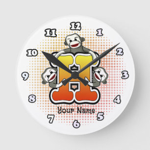 Monogram H Sock monkey klocka