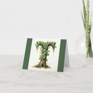 Monogram-hälsningskort Kort