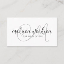 Monogram handskrivet skript Namnteckning