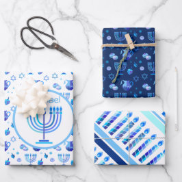 Monogram Hanukkah Festival Menorah Ljus