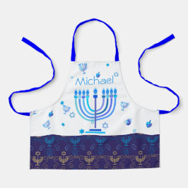 Monogram Hanukkah Festival Menorah Ljus