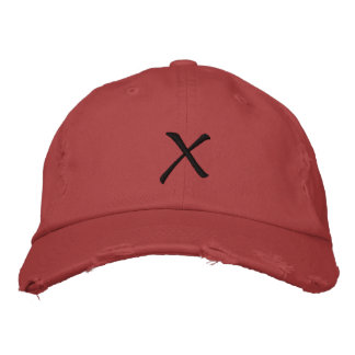MONOGRAM HATS BRODERAD KEPS