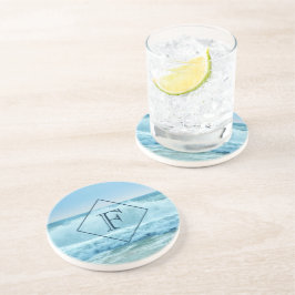 Monogram havets vågor kraschar på Shore Underlägg