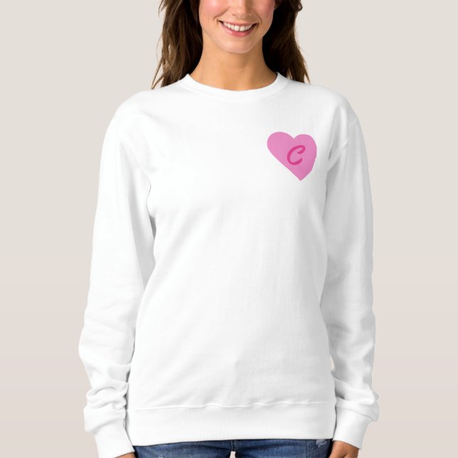 Monogram Heart T Shirt (Framsida)