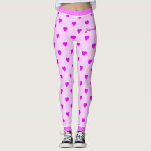 Monogram Hearts på Rosa