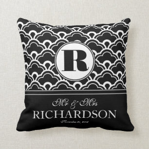 Monogram Herr och Fru för Kudde