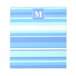 Monogram himlar blue rand anteckningsblock