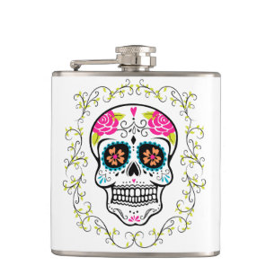 Monogram Hipster Sugar Skull Fickplunta