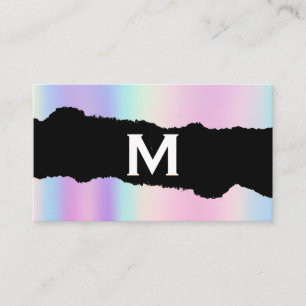 Monogram Holografisk övertoning Torn effekt Visitkort