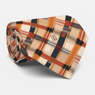 Monogram Höst Diagonalt Rutigt Mönster halsduk Slips