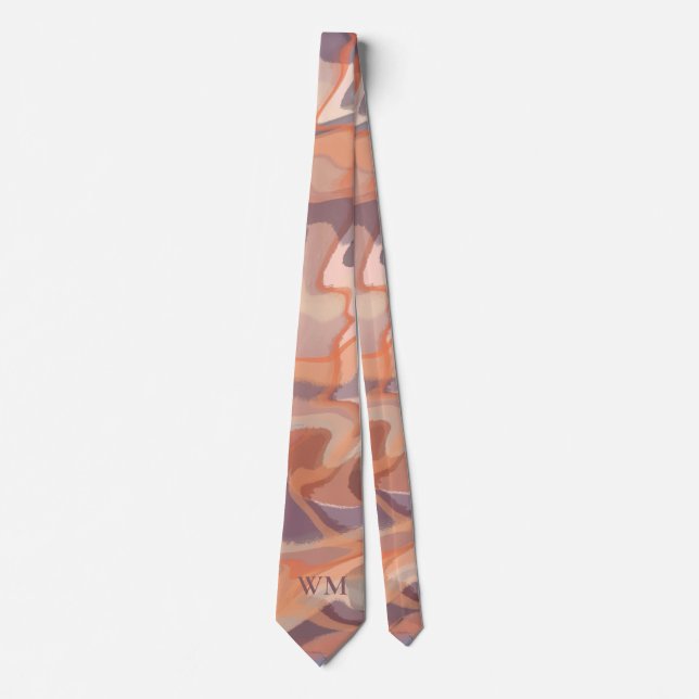 Monogram höstvegetation abstrakt weaves terracotta slips (Framsida)