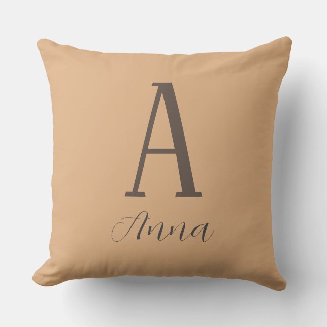 Monogram höstvib kudde (Framsida)