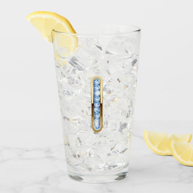 Monogram I - 16 oz glas (Framsida Ice)