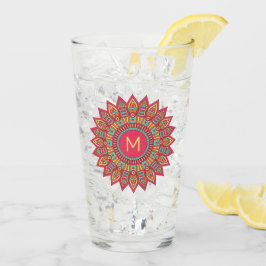 Monogram i Boho Ram pint-glas Glaskopp