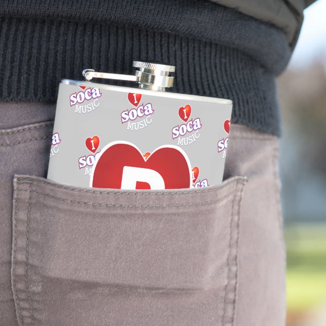 MONOGRAM I  LOVE SOCA on GREY Fickplunta (In Situ)