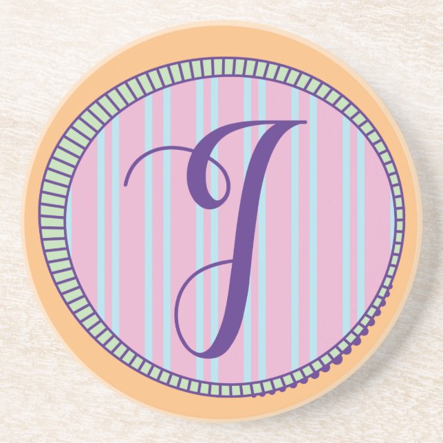 Monogram I Sandstone Underlägg (Framsidan)