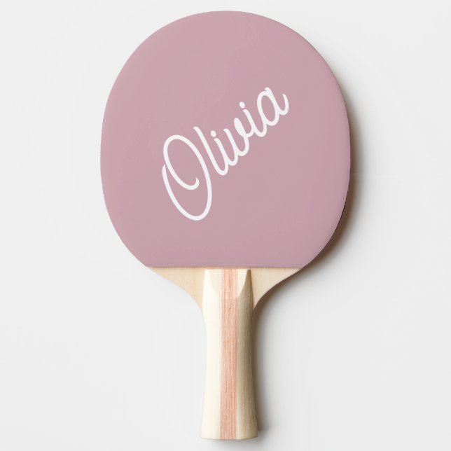 Monogram i typsnitt, lila pingisracket (Framsidan)