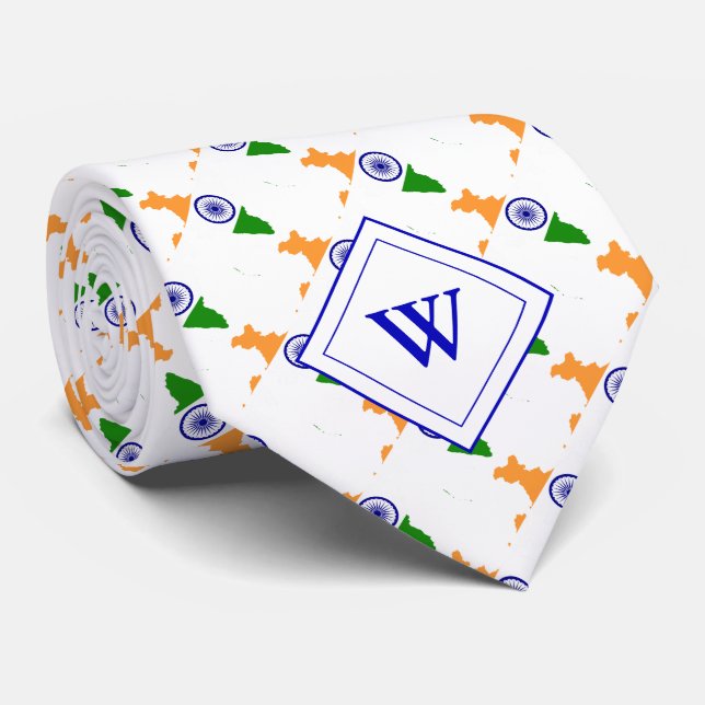 Monogram INDIAN-FLAGGA i Indien Slips (Rullad)