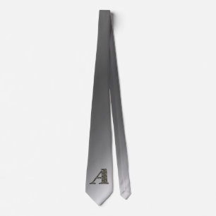Monogram initial A Hortensia blommor Slips