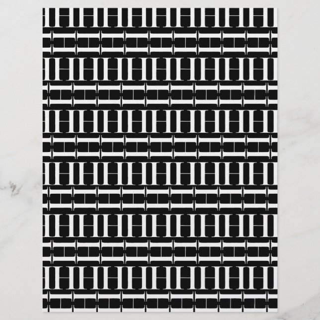 Monogram initial bokstav H (Framsida)