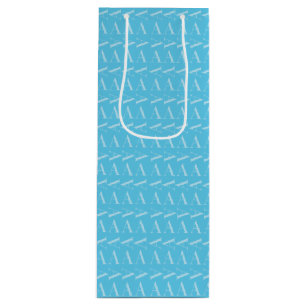 Monogram Initial Brev A, Aqua Blue