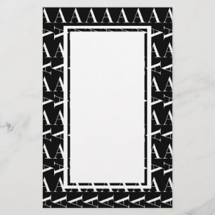 Monogram Initial Brev A Brevpapper