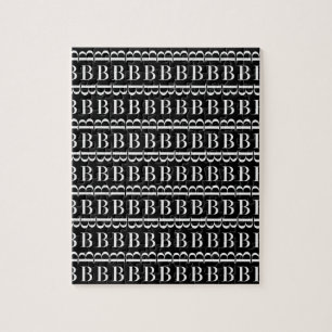 Monogram Initial Brev B Pussel