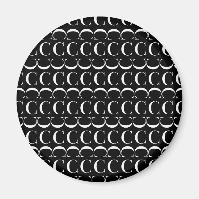 Monogram Initial Brev C Magnet (Framsidan)