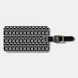 Monogram Initial Brev D Bagagebricka