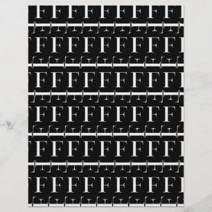 Monogram Initial Brev F