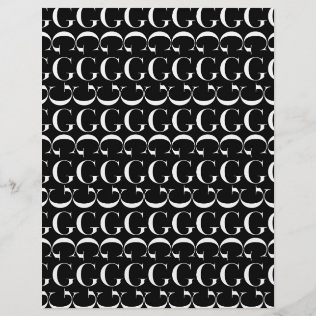 Monogram Initial Brev G (Framsida)