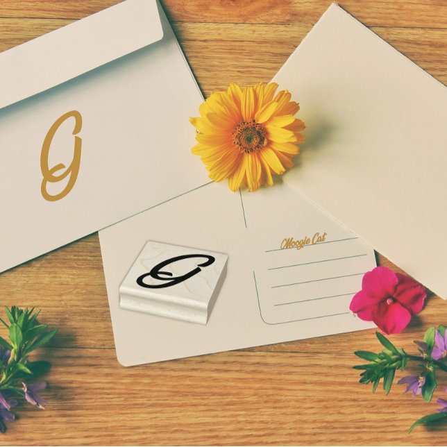 Monogram Initial Brev G Stämpel (Skapare uppladdad)