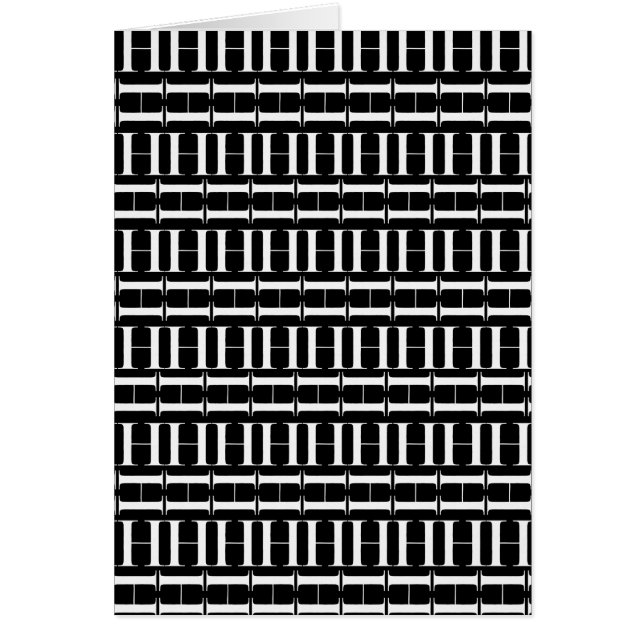 Monogram Initial Brev H Hälsningskort (Framsidan)