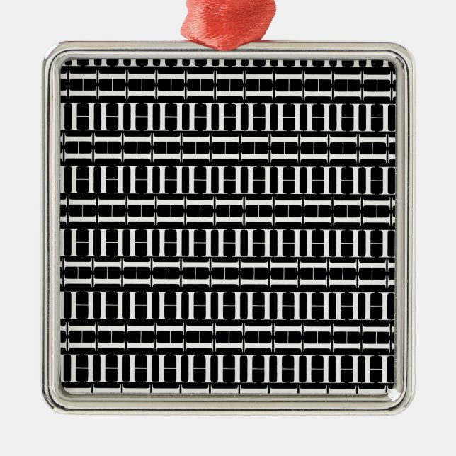 Monogram Initial Brev H Julgransprydnad Metall (Framsidan)