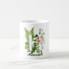 Monogram Initial Brev H | Modern egen beteckning Kaffemugg
