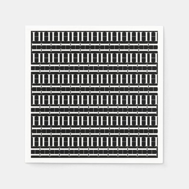 Monogram Initial Brev H Pappersservett (Framsidan)