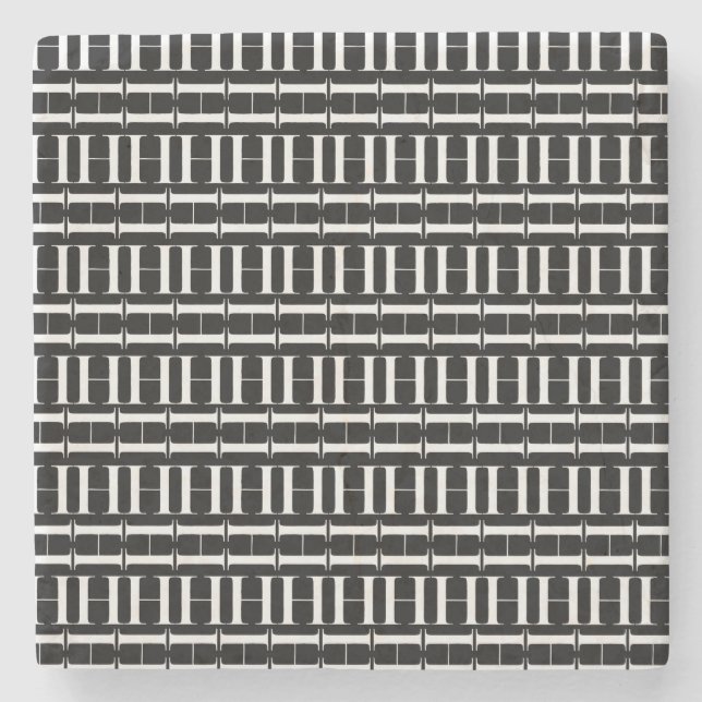 Monogram Initial Brev H Underlägg Sten (Framsidan)