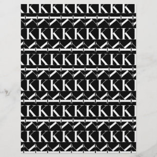 Monogram Initial Brev K