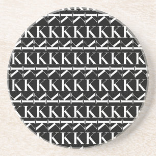 Monogram Initial Brev K Underlägg