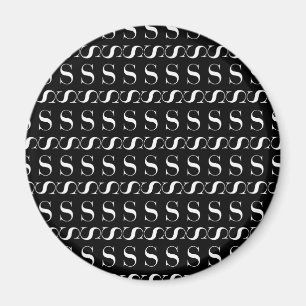Monogram Initial Brev S Magnet