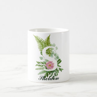 Monogram Initial Brev S | Modern egen beteckning Kaffemugg