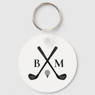 Monogram Initial Brev Skapar din egen Golf-Klubb Nyckelring