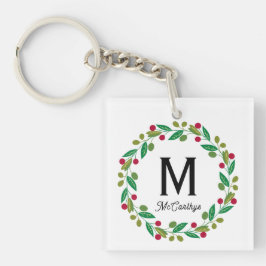 Monogram initial - Chrismas-krans