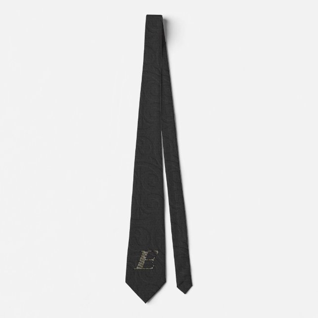 Monogram initial E Hortensia Blommig  Slips (Framsida)