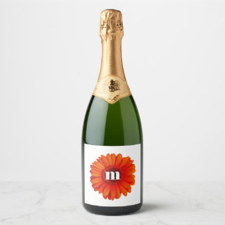 Monogram Initial Gerbera Daisy