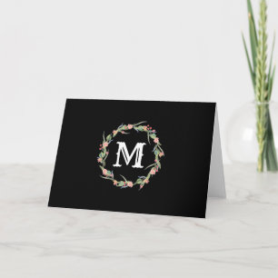 Monogram Initial i Notecard för andningsskydd i Ro Anteckningskort